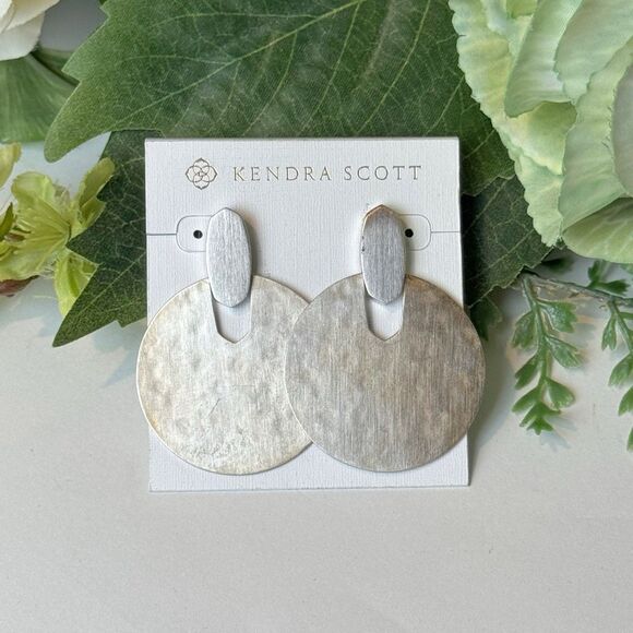 KENDRA SCOTT | Didi Silver Statement Earrings | New NWT - Picture 3 of 12